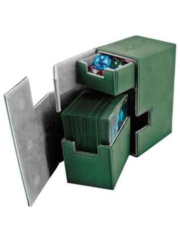 Ultimate Guard Flip n Tray XenoSkin Deck Box Green 100+ Ultimate Guard Flip n Tray XenoSkin Deck Box Green 100+